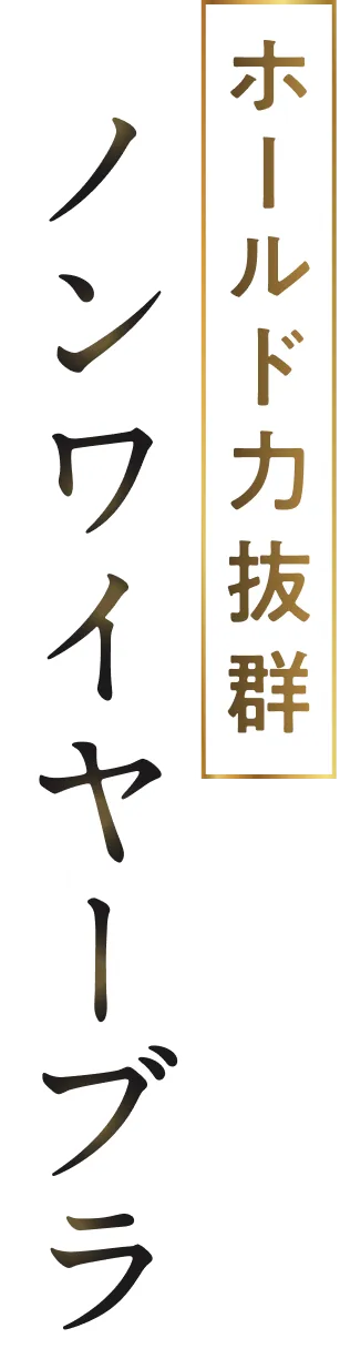 ホールド力抜群ノンワイヤーブラ